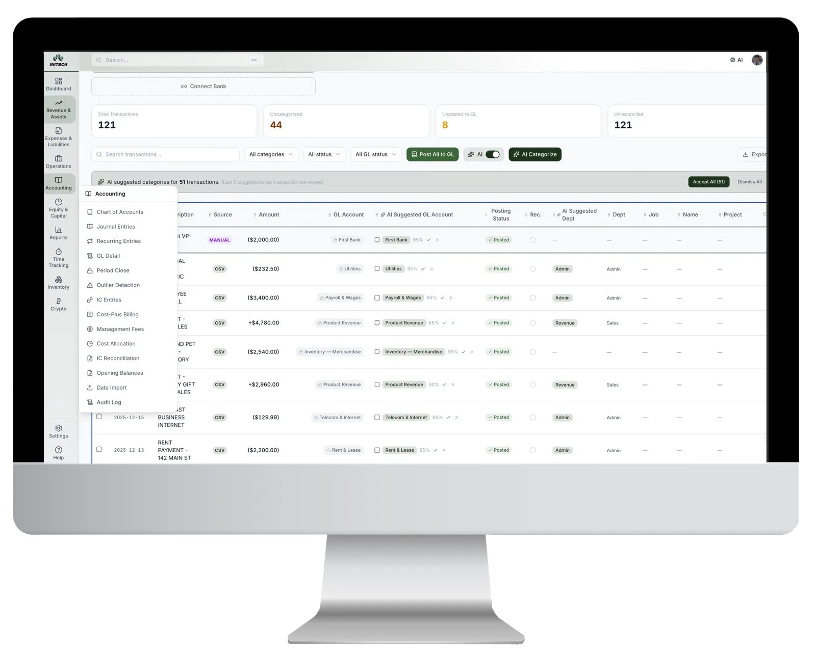 Recurring revenue intelligence in the Quoining dashboard